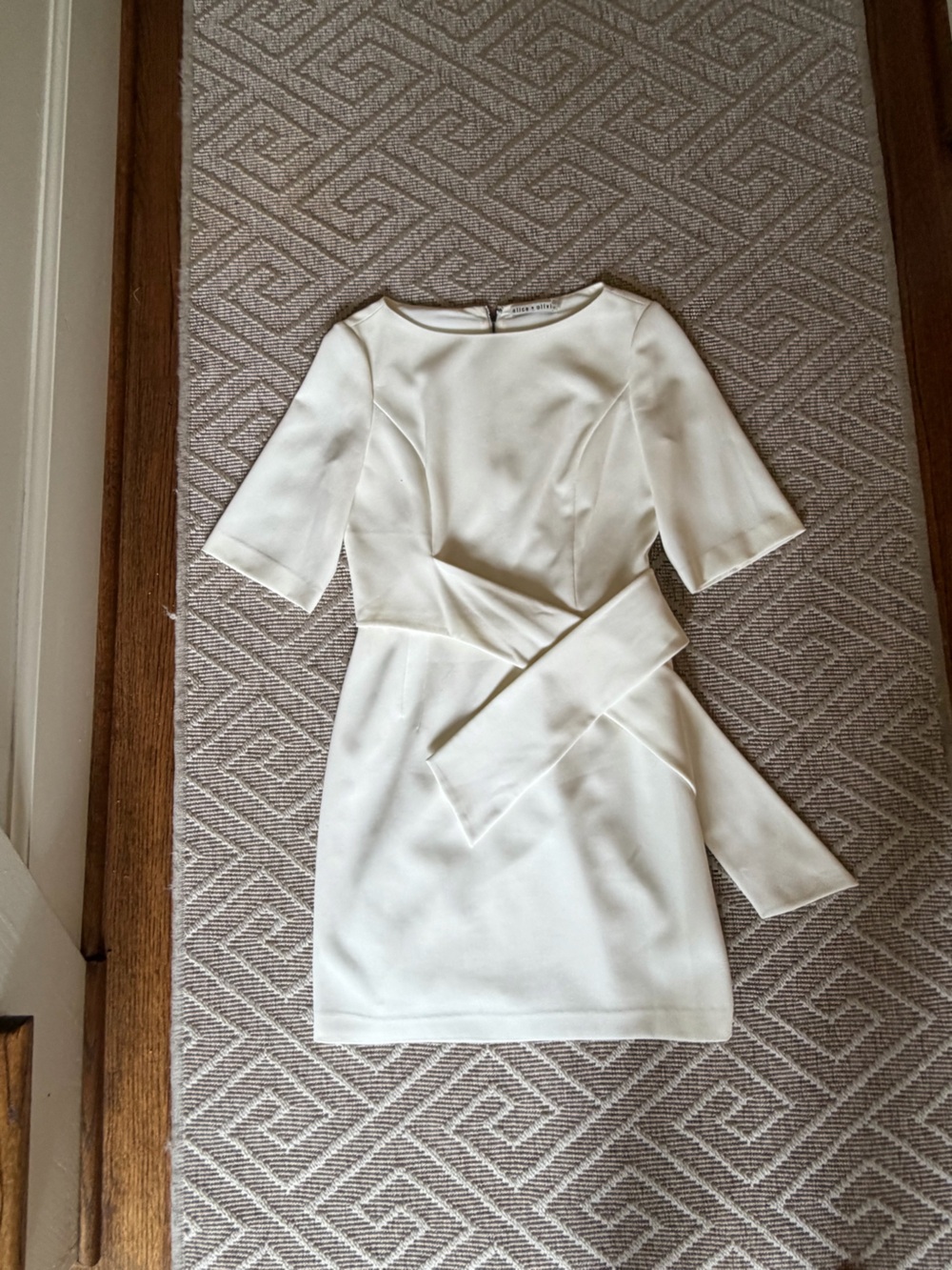 Alice + Olivia Ecru Dress